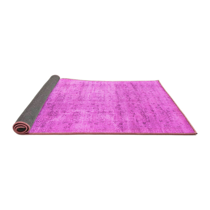 Sideview of Abstract Pink Contemporary Rug, con730pnk