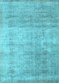 Abstract Light Blue Contemporary Rug, con730lblu