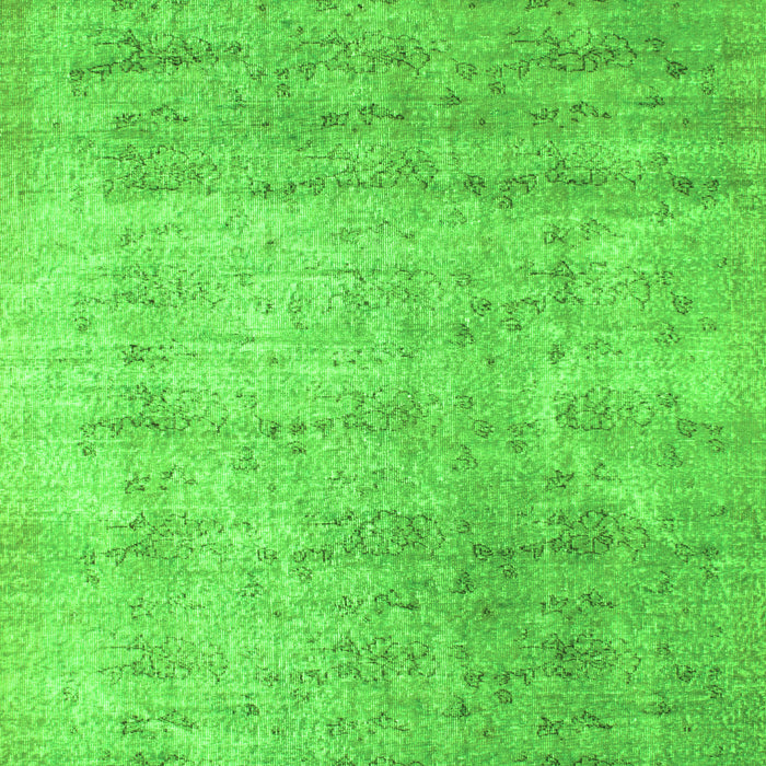 Serging Thickness of Machine Washable Abstract Green Contemporary Area Rugs, wshcon730grn