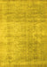 Abstract Yellow Contemporary Rug, con730yw