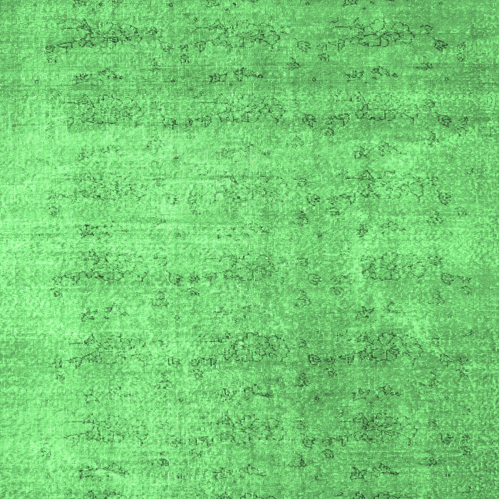 Machine Washable Abstract Emerald Green Contemporary Area Rugs, wshcon730emgrn