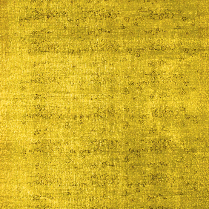 Machine Washable Abstract Yellow Contemporary Rug, wshcon730yw