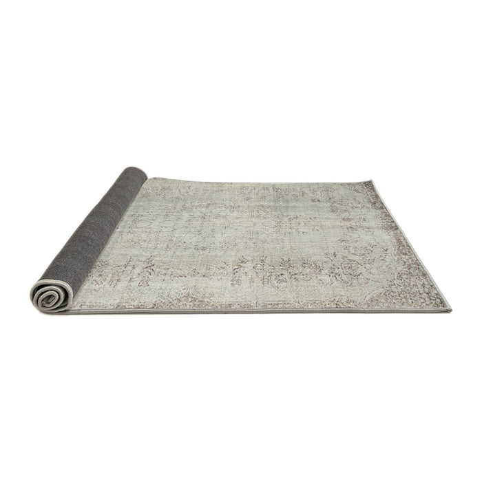 Thickness of Contemporary Gray Modern Rug, con731
