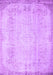 Machine Washable Abstract Purple Contemporary Area Rugs, wshcon731pur