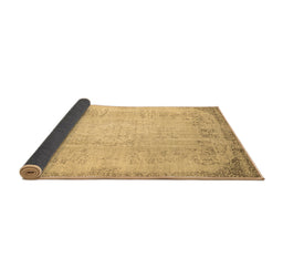 Sideview of Abstract Brown Contemporary Rug, con731brn