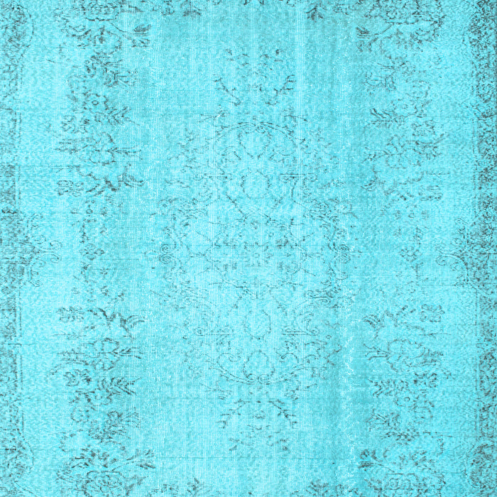Abstract Light Blue Contemporary Rug, con731lblu