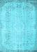 Machine Washable Abstract Light Blue Contemporary Rug, wshcon731lblu