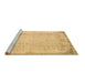 Sideview of Machine Washable Abstract Brown Contemporary Rug, wshcon731brn