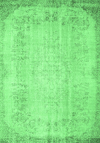 Abstract Emerald Green Contemporary Rug, con731emgrn