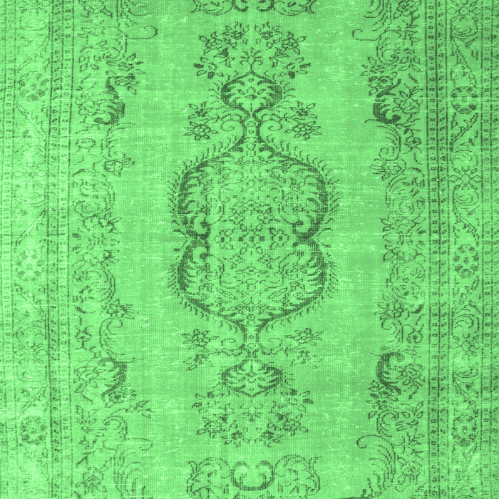Machine Washable Persian Emerald Green Bohemian Area Rugs, wshcon732emgrn