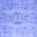 Square Persian Blue Bohemian Rug, con732blu