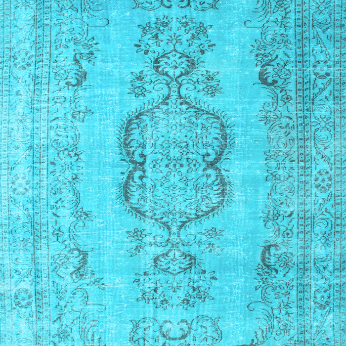 Machine Washable Persian Light Blue Bohemian Rug, wshcon732lblu