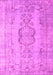 Machine Washable Persian Pink Bohemian Rug, wshcon732pnk