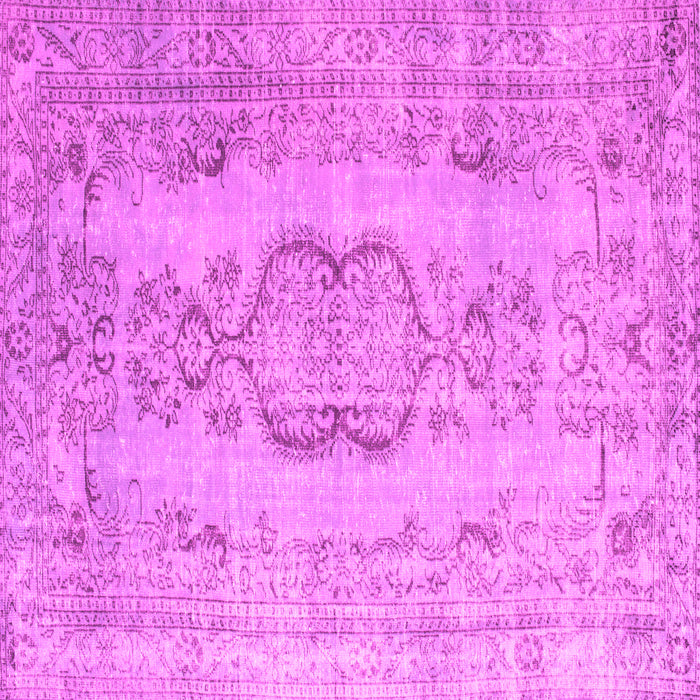 Square Machine Washable Persian Pink Bohemian Rug, wshcon732pnk