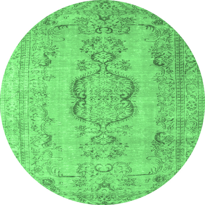 Round Persian Emerald Green Bohemian Rug, con732emgrn