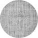 Machine Washable Abstract Gray Contemporary Rug, wshcon733gry