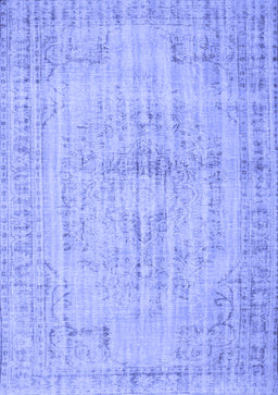 Abstract Blue Contemporary Rug, con733blu