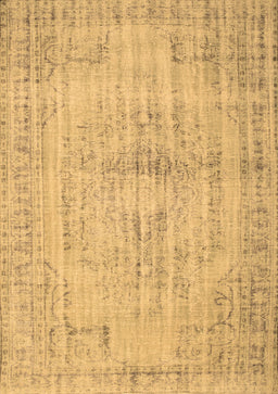 Abstract Brown Contemporary Rug, con733brn