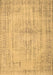 Abstract Brown Contemporary Rug, con733brn