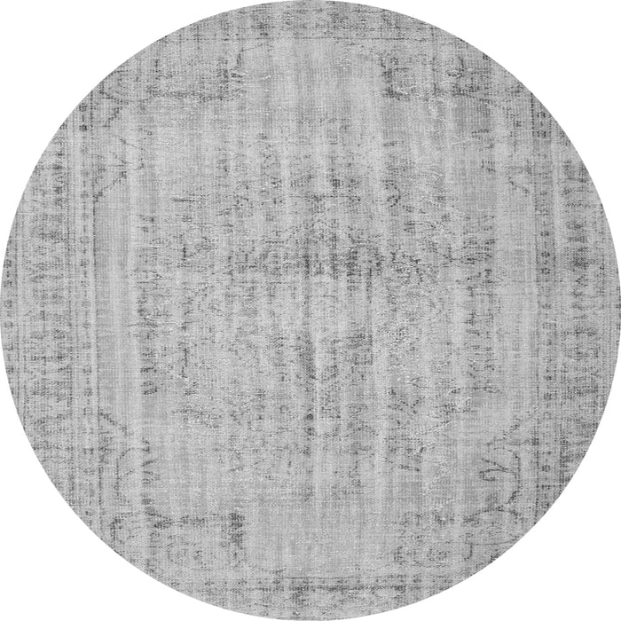 Square Abstract Gray Contemporary Rug, con733gry
