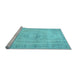 Sideview of Machine Washable Abstract Light Blue Contemporary Rug, wshcon733lblu