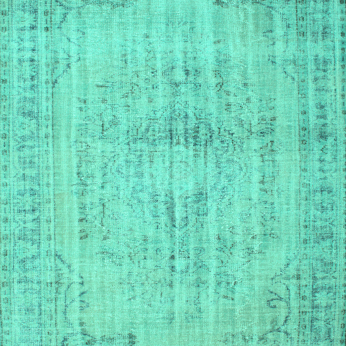 Abstract Turquoise Contemporary Rug, con733turq