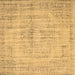 Square Abstract Brown Contemporary Rug, con733brn