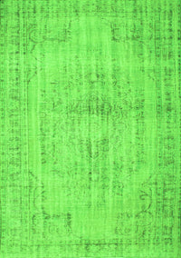 Abstract Green Contemporary Rug, con733grn