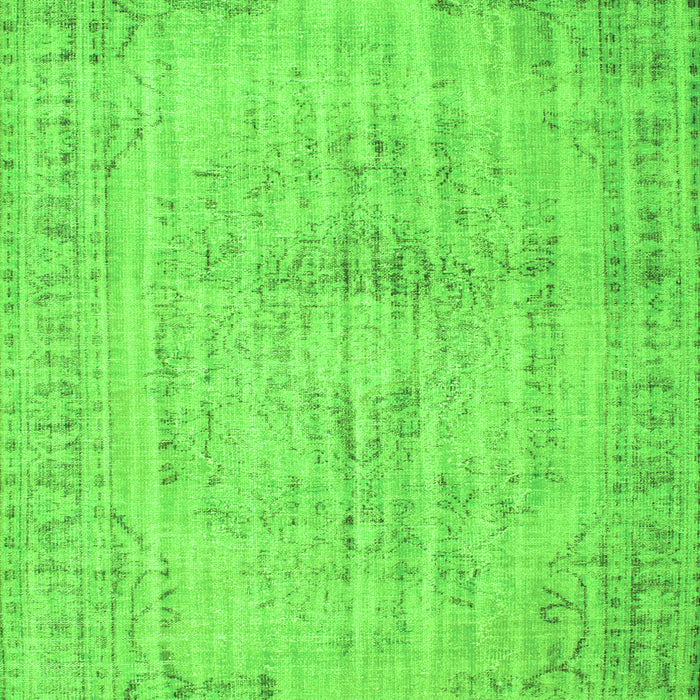 Abstract Green Contemporary Rug, con733grn
