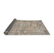 Thickness of Contemporary Tan Brown Modern Rug, con734