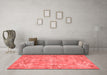 Contemporary Red Washable Rugs