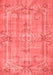 Abstract Red Contemporary Area Rugs