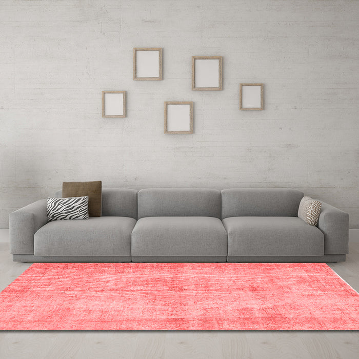Contemporary Red Washable Rugs