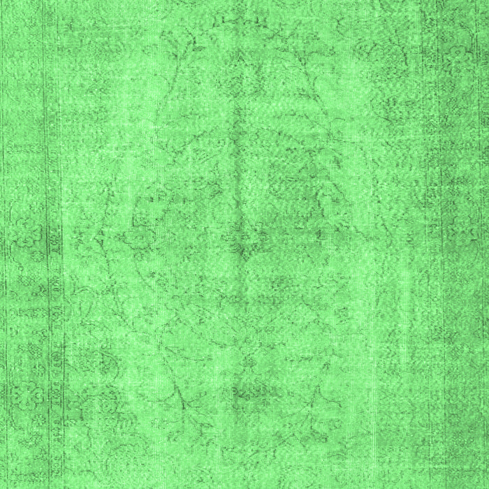 Machine Washable Abstract Emerald Green Contemporary Area Rugs, wshcon735emgrn