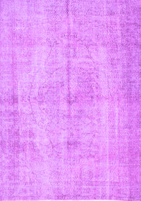 Abstract Purple Contemporary Rug, con735pur