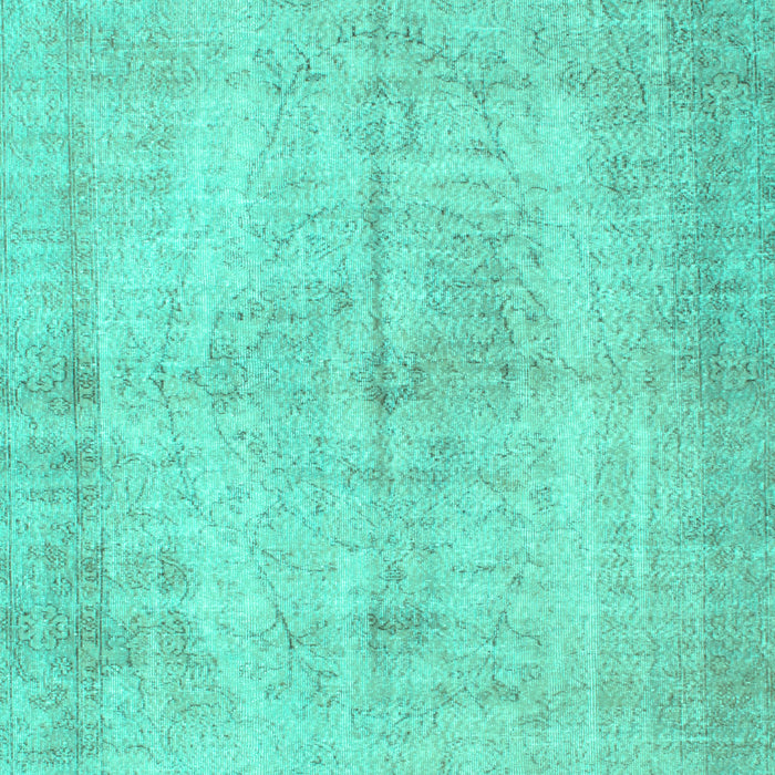 Abstract Turquoise Contemporary Rug, con735turq