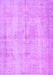 Machine Washable Abstract Purple Contemporary Area Rugs, wshcon735pur