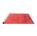 Contemporary Red Washable Rugs