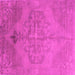 Square Abstract Pink Contemporary Rug, con736pnk