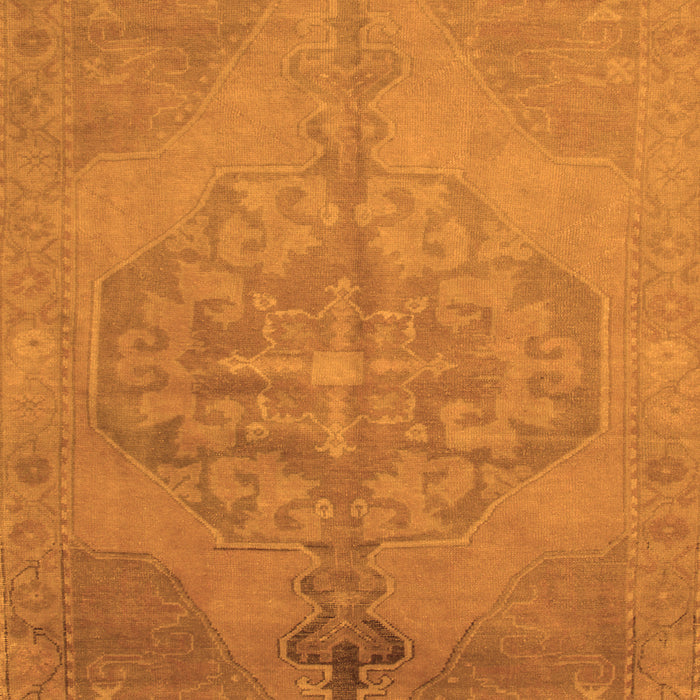 Abstract Orange Contemporary Rug, con736org