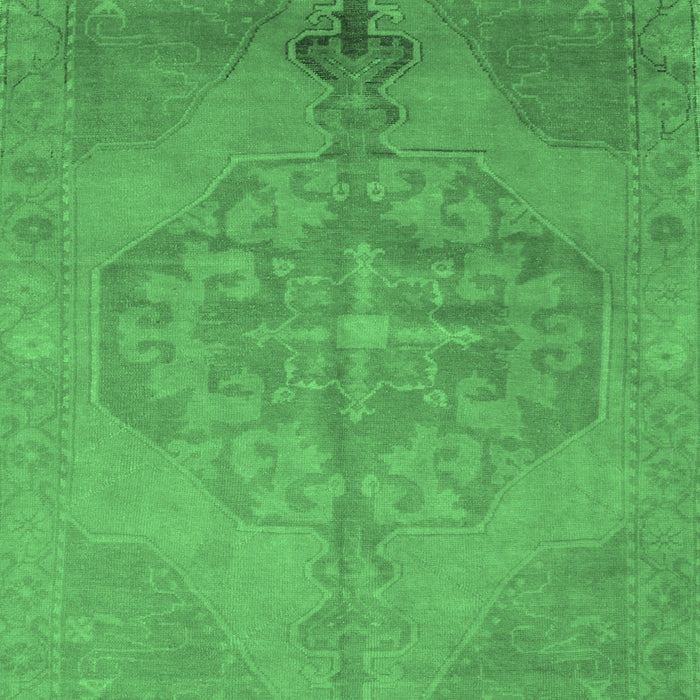 Machine Washable Abstract Emerald Green Contemporary Area Rugs, wshcon736emgrn