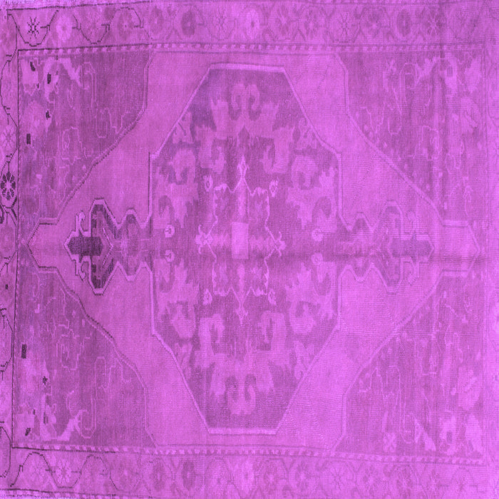 Square Machine Washable Abstract Purple Contemporary Area Rugs, wshcon736pur