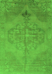 Abstract Green Contemporary Rug, con736grn