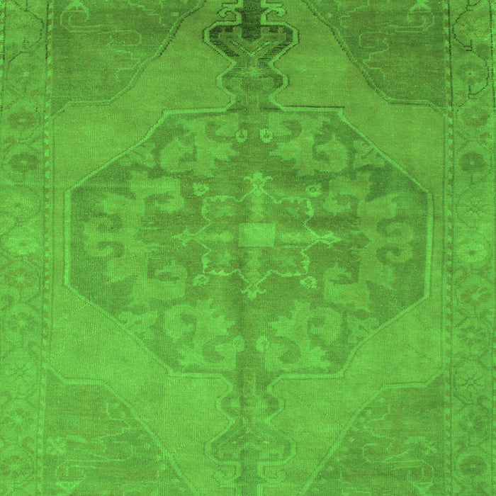 Abstract Green Contemporary Rug, con736grn