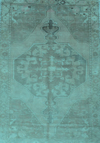 Abstract Light Blue Contemporary Rug, con736lblu