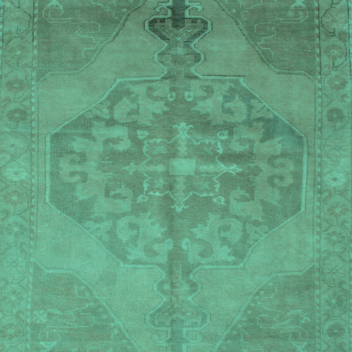 Abstract Turquoise Contemporary Rug, con736turq