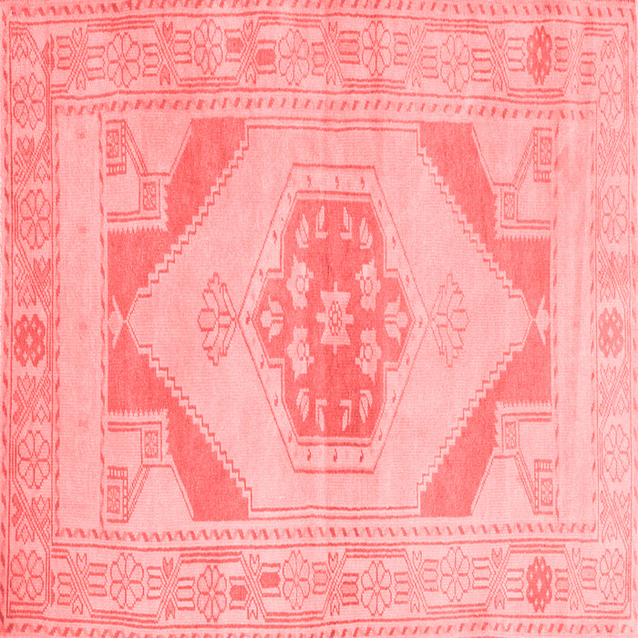 Machine Washable Abstract Red Contemporary Rug, wshcon737red