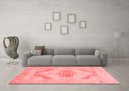Contemporary Red Washable Rugs
