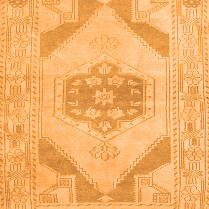 Abstract Orange Contemporary Rug, con737org