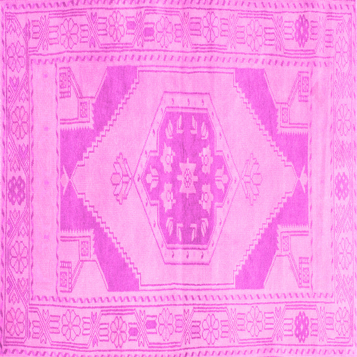 Square Abstract Pink Contemporary Rug, con737pnk